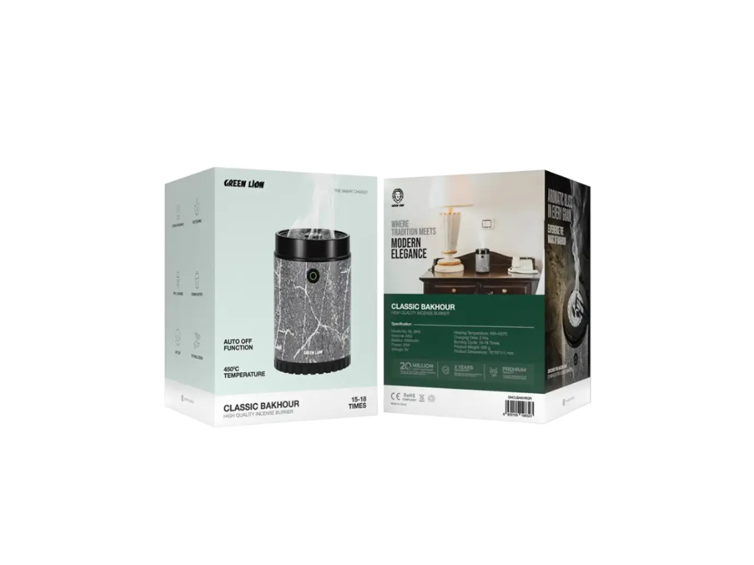 Buy Green Lion Classic Bakhour 20W Electric Burner - Gray in Qatar Buy Green Lion Classic Bakhour 20W Electric Burner - Gray in Qatar